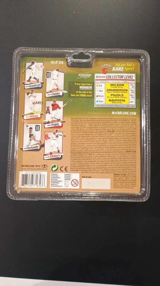  2012 Justin Verlander  - McFarlane’s Toys action figure collectible [Barcode 787926716566] - Main Image 3
