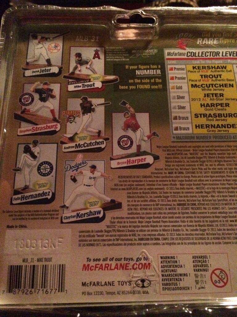 Mike Trout  - McFarlane (Mlb Series 31) action figure collectible [Barcode 787926716771] - Main Image 2