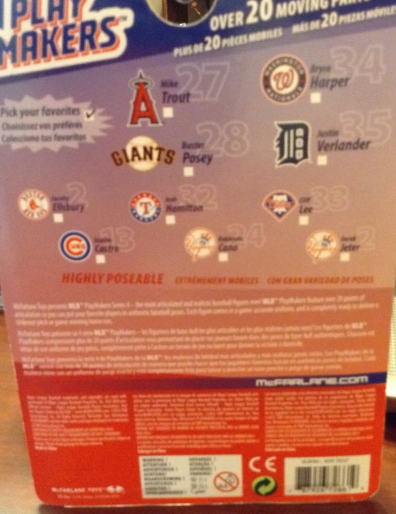 Mike Trout - McFarlane Toys (Play Makers) action figure collectible [Barcode 787926726619] - Main Image 2