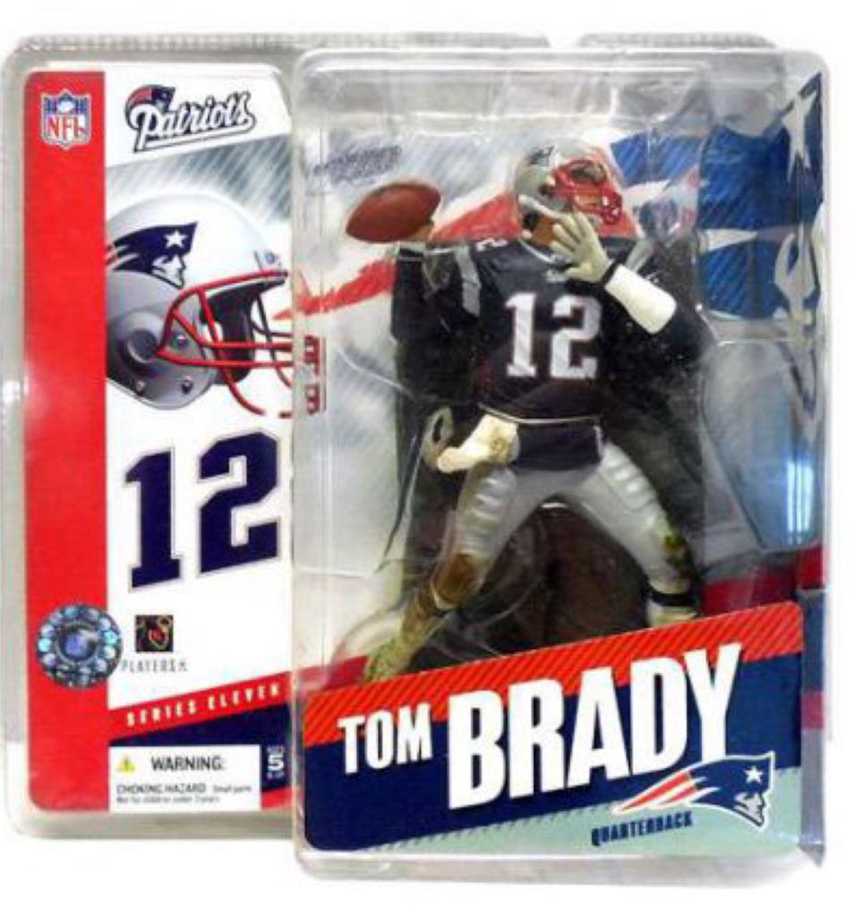 Mcfarlane Series 11 Tom Brady White Jersey Chase Variant - McFarlanes Sportspicks action figure collectible [Barcode 787926742718] - Main Image 2