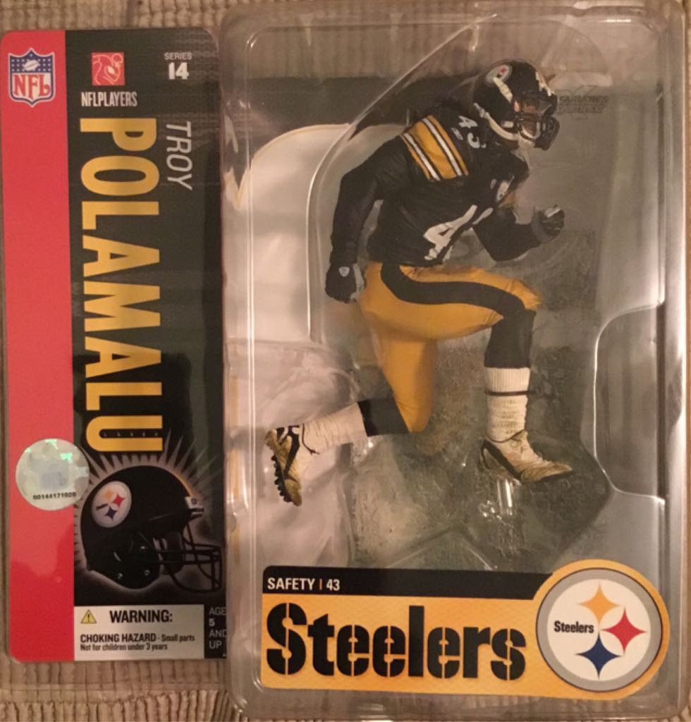 NFL Series 14: Troy Polamalu - McFarlane Toys (NFL Series 14) action figure collectible [Barcode 787926743869] - Main Image 2