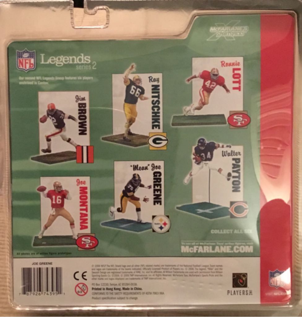 Mcfarlane NFL Pittsburgh Steelers “Mean” Joe Greene - McFarlane Toys (NFL Legends - Series 2) action figure collectible [Barcode 787926743951] - Main Image 2