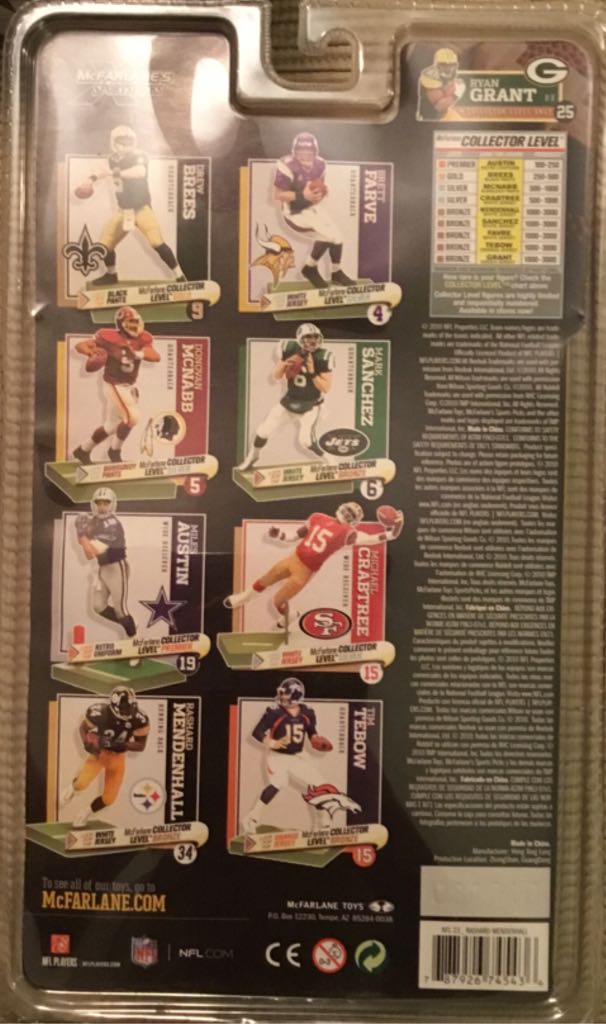 Rashard Mendenhall - McFarlane Toys (NFL Series 23) action figure collectible [Barcode 787926745436] - Main Image 2