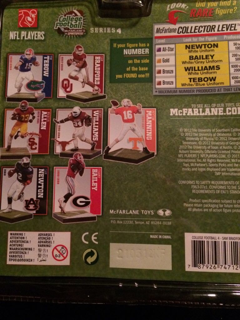 Sam Bradford  - McFarlane (Mcfarlane College Football Series 4) action figure collectible [Barcode 787926747126] - Main Image 2