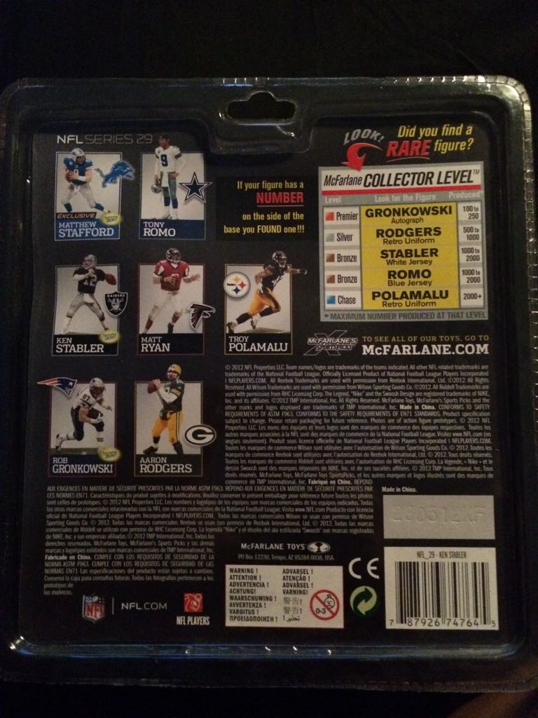 Ken Stabler - McFarlane (Nfl Series 29) action figure collectible [Barcode 787926747645] - Main Image 2