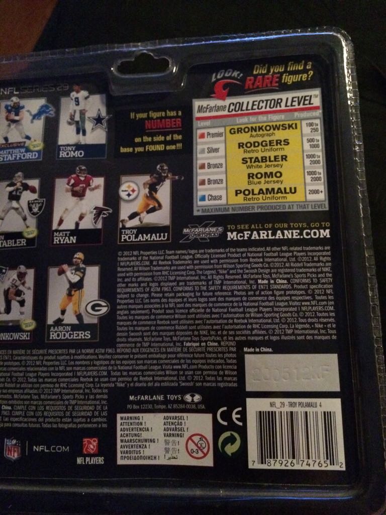 NFL Series 29: Troy Polamalu - McFarlane Toys (Nfl Series 29) action figure collectible [Barcode 787926747652] - Main Image 2