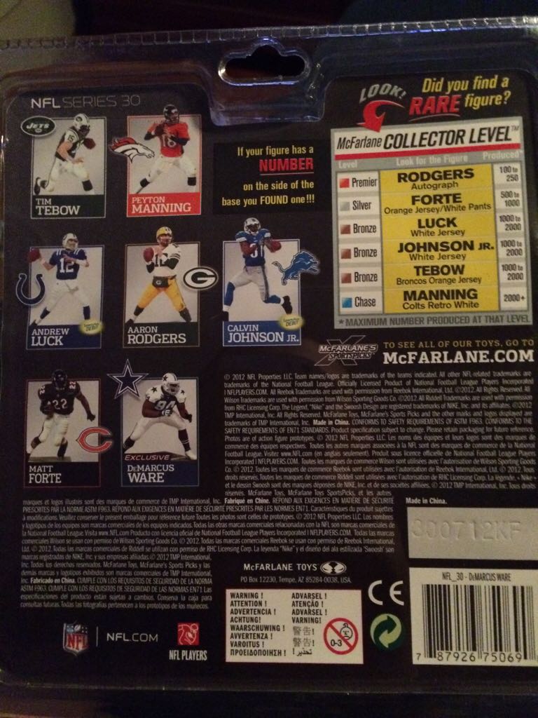 Demarcus Ware  - McFarlane (Nfl Series 30) action figure collectible [Barcode 787926750690] - Main Image 2