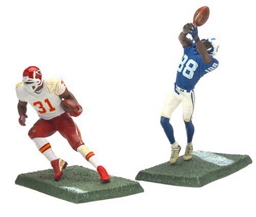 NFL: Marvin Harrison & Priest Holmes - Mcfarlene Toys (NFL 3-Inch) action figure collectible [Barcode 787926751451] - Main Image 2