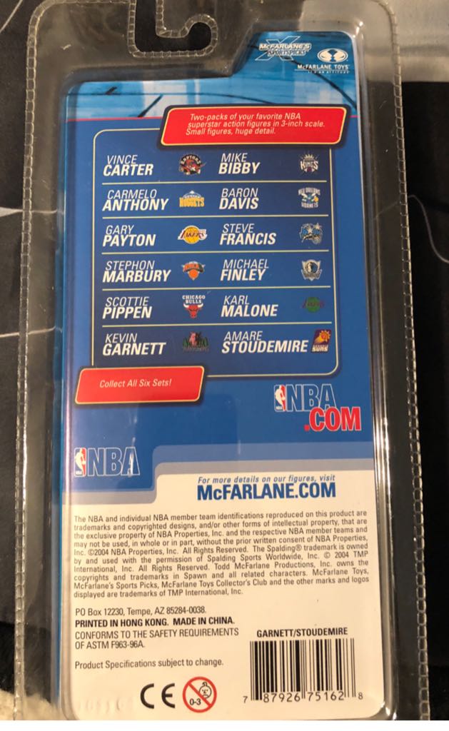 Stoudemire And Kevin Garnett Sport Pics - Mcfarlene Toys (NBA) action figure collectible [Barcode 787926751628] - Main Image 2