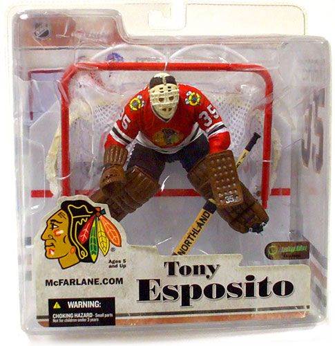 McFarlane Toys NHL Sports Legends Series 3 Action Figure Tony Esposito (Chicago Blackhawks) - McFarlane (Chicago Black Hawks) action figure collectible [Barcode 787926752236] - Main Image 1