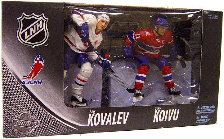 McFarlane Toys NHL Sports Canada Exclusive Centennial Action Figure 2-Pack Saku Koivu & Alex Kovalev (Montreal Canadiens)  (Montreal Canadiens) action figure collectible [Barcode 787926752946] - Main Image 1