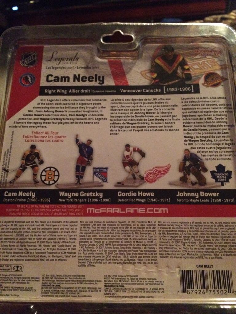 Cam Neely - McFarlane (Nhl Legends Series 6) action figure collectible [Barcode 787926755022] - Main Image 2
