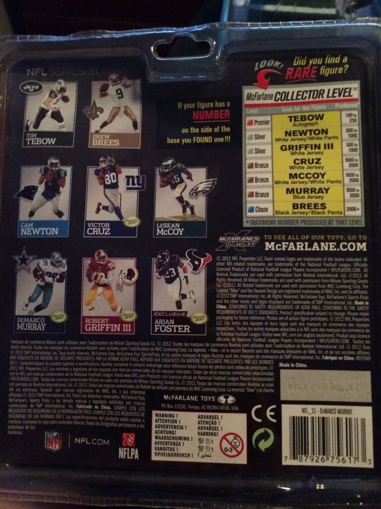 Demarco Murray - McFarlane (Nfl Series 31) action figure collectible [Barcode 787926756173] - Main Image 2
