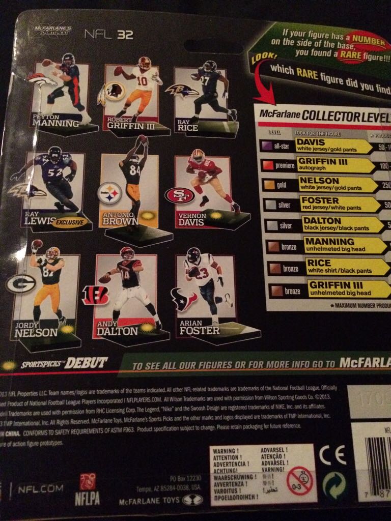 Ray Rice - McFarlane (Nfl Series 32) action figure collectible [Barcode 787926756210] - Main Image 2