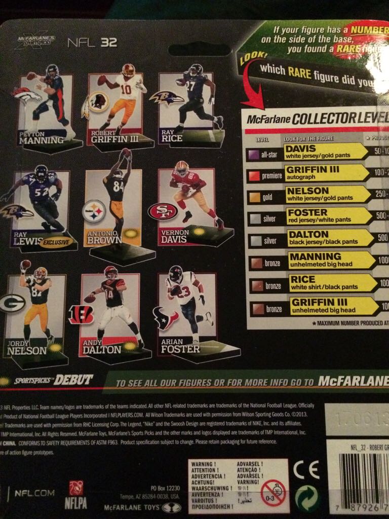 Robert Griffin III  - McFarlane (Nfl Series 32) action figure collectible [Barcode 787926756227] - Main Image 2