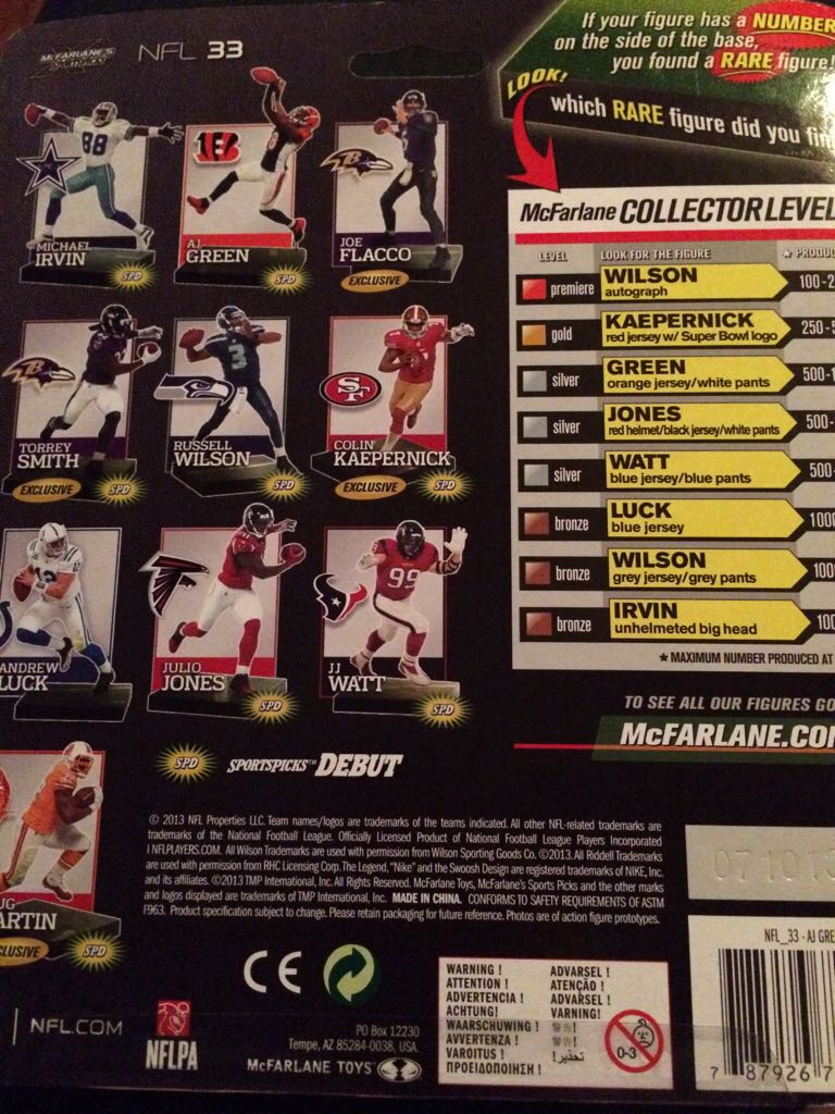 AJ Green  - McFarlane (Nfl Series 33) action figure collectible [Barcode 787926756319] - Main Image 2