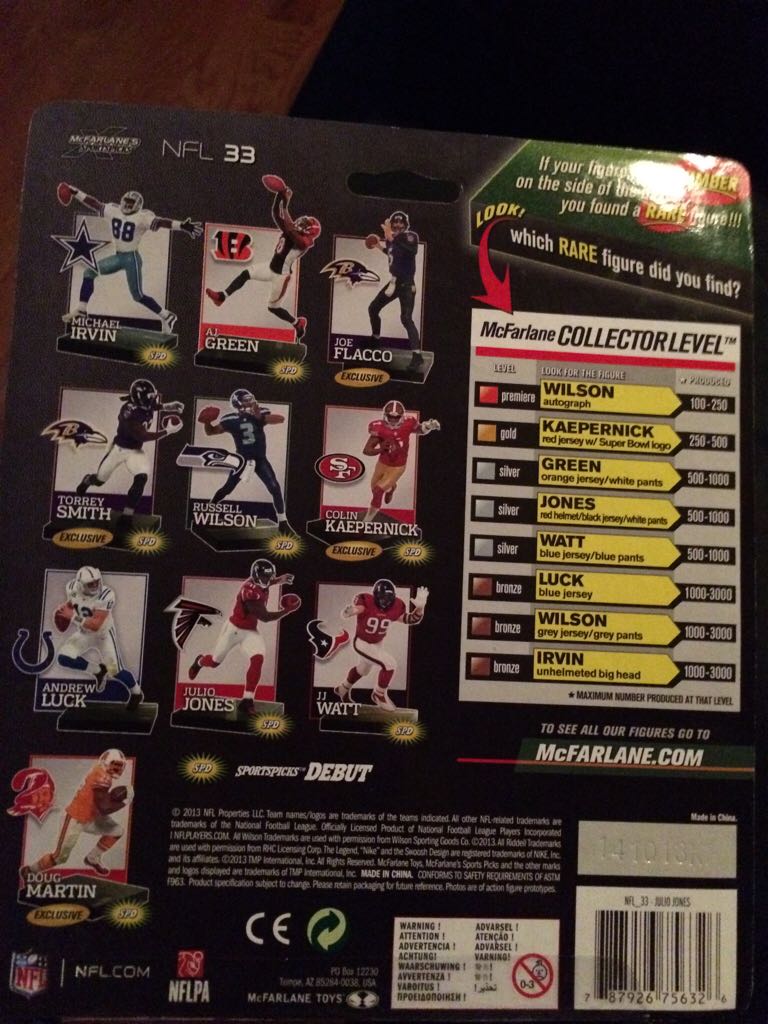 Julio Jones - McFarlane Toys™ (Nfl Series 33) action figure collectible [Barcode 787926756326] - Main Image 2