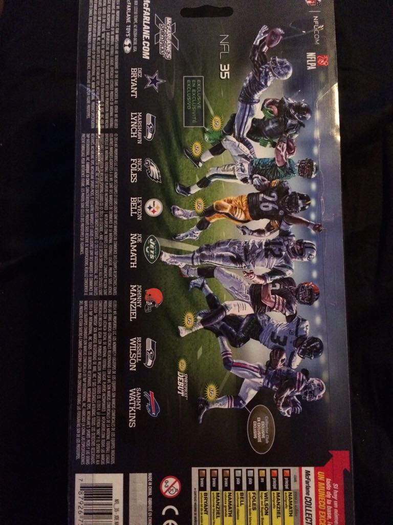 Joe Namath - McFarlane (Nfl Series 35) action figure collectible [Barcode 787926756616] - Main Image 2