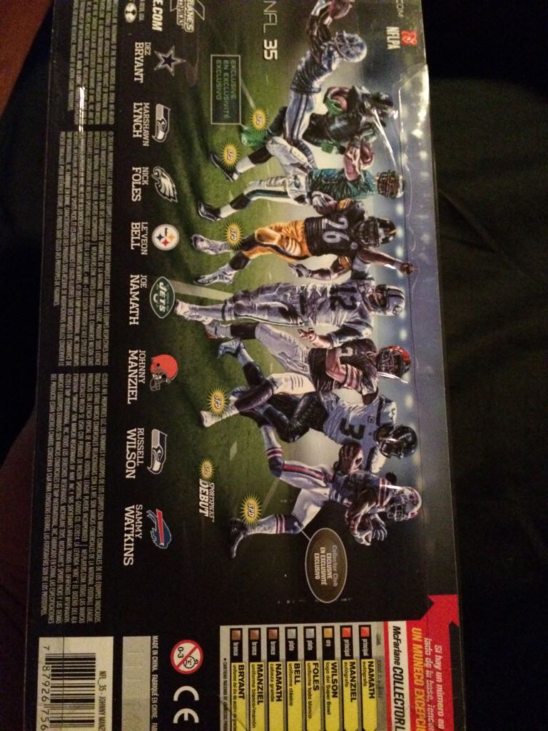Johnny Manziel  - McFarlane (Nfl Series 35) action figure collectible [Barcode 787926756623] - Main Image 2
