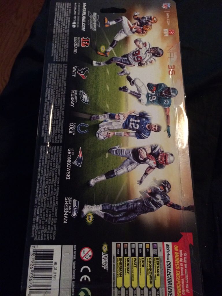 JJ Watt - McFarlane (Nfl Series 36) action figure collectible [Barcode 787926756760] - Main Image 2