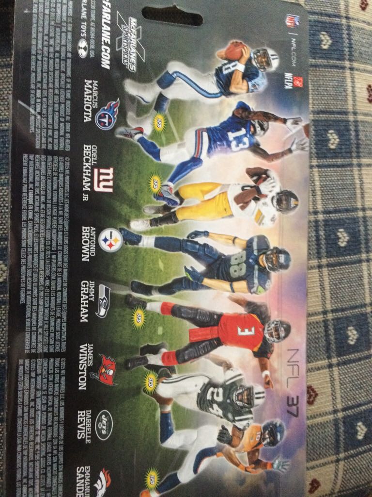 Odell Beckham  - McFarlane (Nfl Series 37) action figure collectible [Barcode 787926756814] - Main Image 2