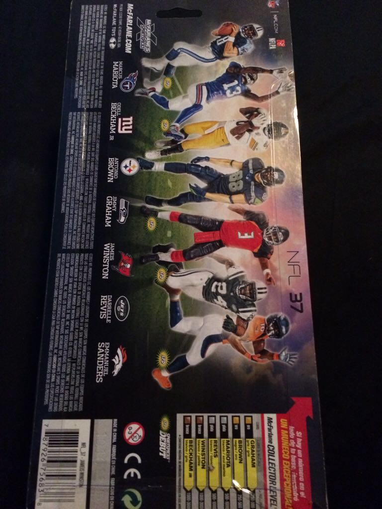 Jameis Winston  - McFarlane (Nfl Series 37) action figure collectible [Barcode 787926756838] - Main Image 2