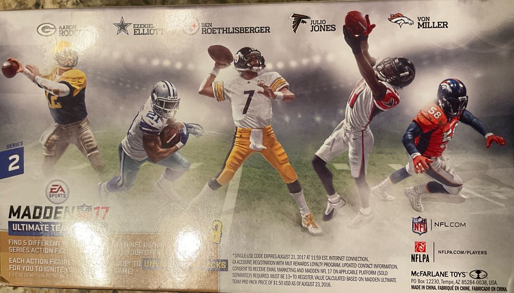 NFL Madden 17 Series 2: Ben Roethlisberger - McFarlane Toys (NFL Madden 17 Ultimate Team Series 2) action figure collectible [Barcode 787926757019] - Main Image 3