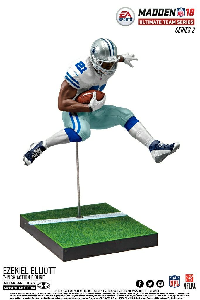 NFL Ezekiel Elliot - McFarlane Toys™ (Madden 18 Series 2) action figure collectible [Barcode 787926757347] - Main Image 2
