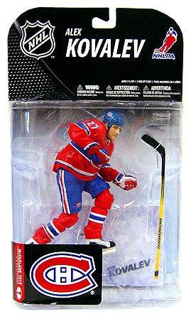 McFarlane Toys NHL Sports Series 19 Action Figure Alexei Kovalev (Montreal Canadiens) - McFarlane (Montreal Canadiens) action figure collectible [Barcode 787926760248] - Main Image 1