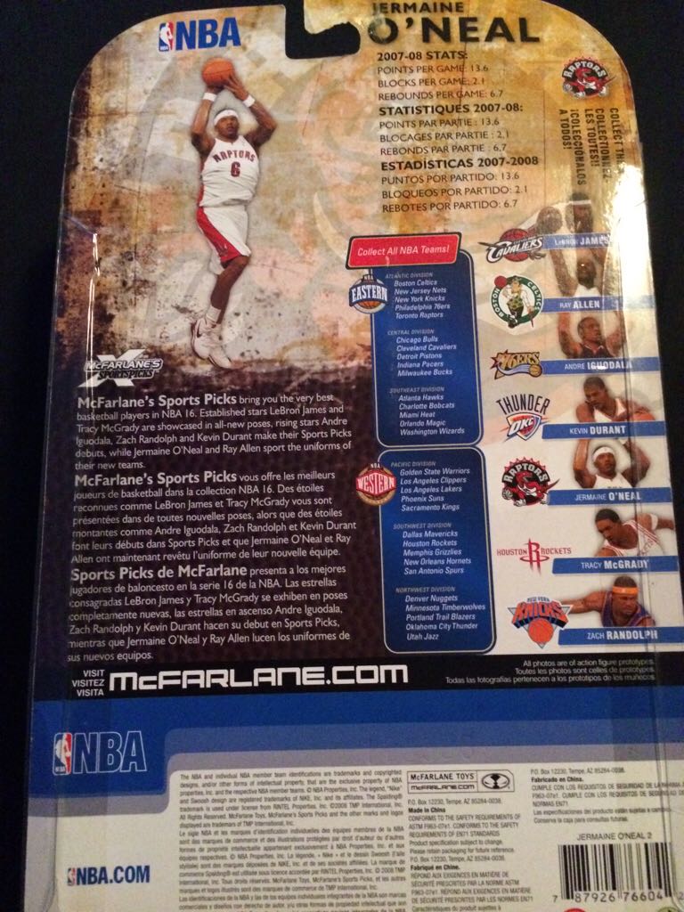 Jermaine Oneal  - McFarlane (Nba Series 16) action figure collectible [Barcode 787926766042] - Main Image 2