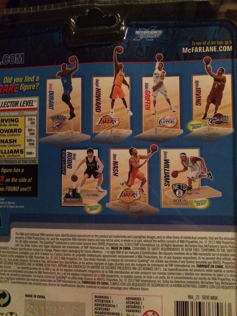 Steve Nash (LA) - McFarlane (Nba Series 22) action figure collectible [Barcode 787926767063] - Main Image 2