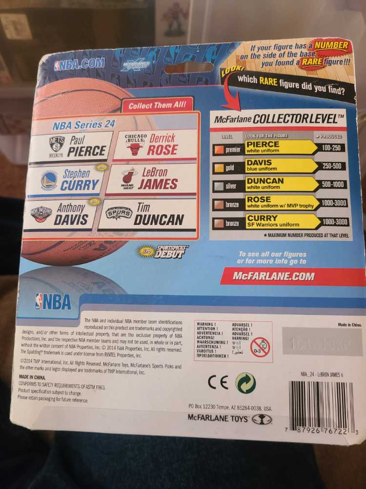 Mcfarlane Toys NBA Sports Club Exclusive Lebron James Series 24 - McFarlane Toys (Mcfarlane Sports) action figure collectible [Barcode 787926767223] - Main Image 2