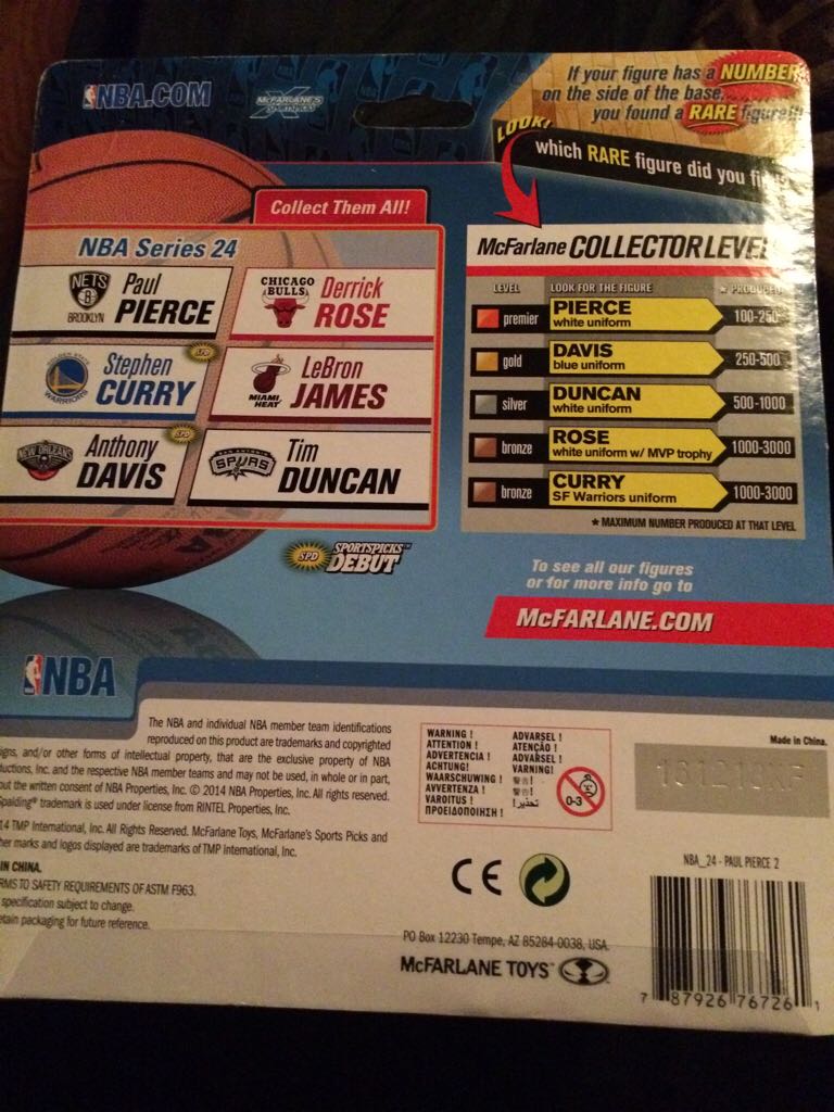 Paul Pierce  - McFarlane (Nba Series 24) action figure collectible [Barcode 787926767261] - Main Image 2