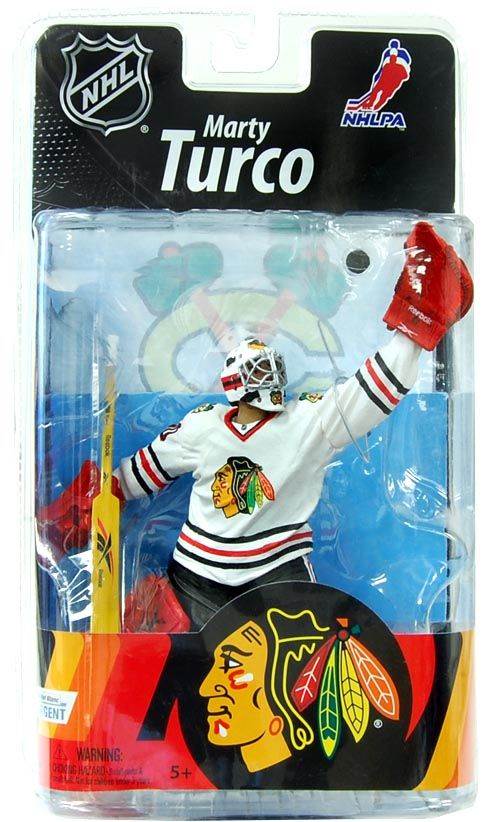 Mcfarlane NHL Series 27 Figure Marty Turco 2 Chicago Blackhawks - McFarlane (Chicago Black Hawks) action figure collectible [Barcode 787926771046] - Main Image 2
