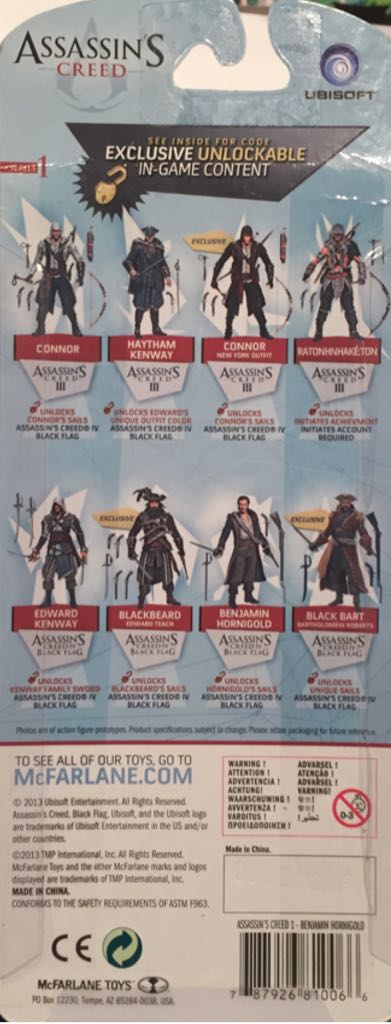 Benjamin Hornigold - McFarlane Toys (Assassin’s Creed) action figure collectible [Barcode 787926810066] - Main Image 2