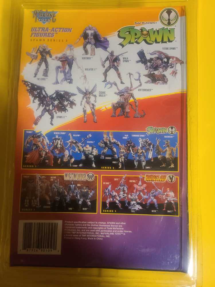 Spawn: Spawn Gold With Blank Comic  - McFarlane Toys (Spawn) action figure collectible [Barcode 787926901092] - Main Image 2