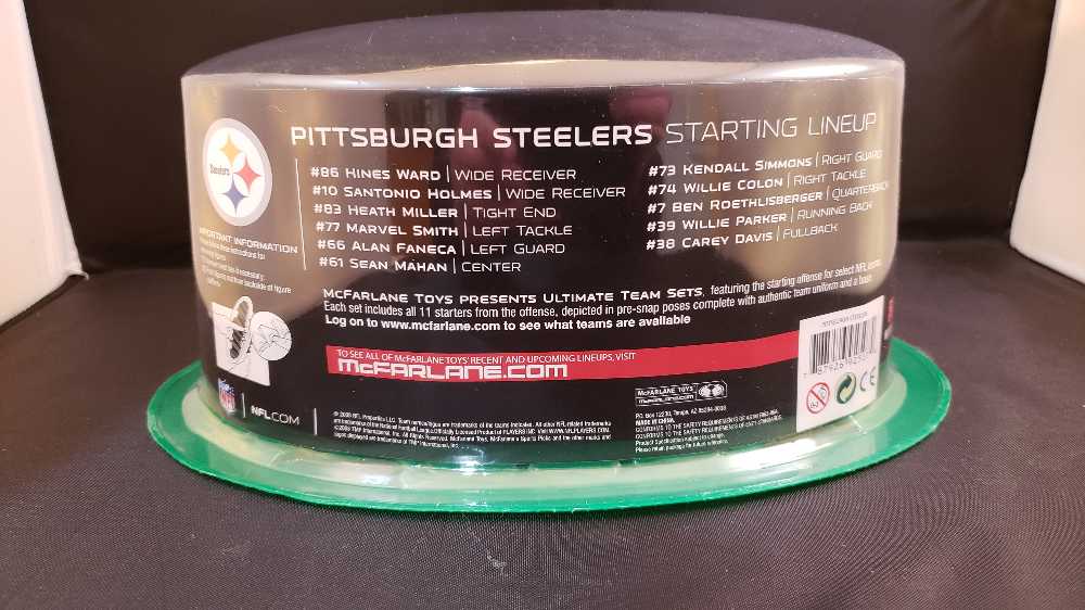 Pittsburgh Steelers Starting Lineup - McFarlane Toys (NFL Ultimate Team Set) action figure collectible [Barcode 787926925074] - Main Image 2
