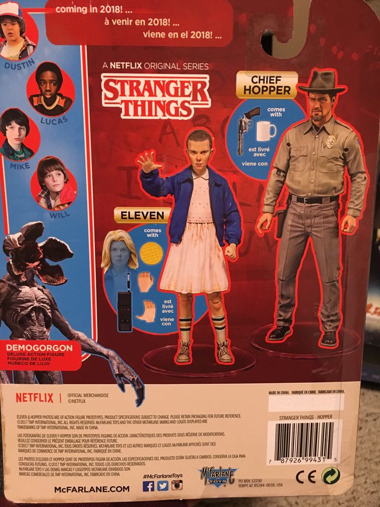 Stranger Things - Chief Hopper - Mcfarlene Toys (Stranger Things) action figure collectible [Barcode 787926994315] - Main Image 2