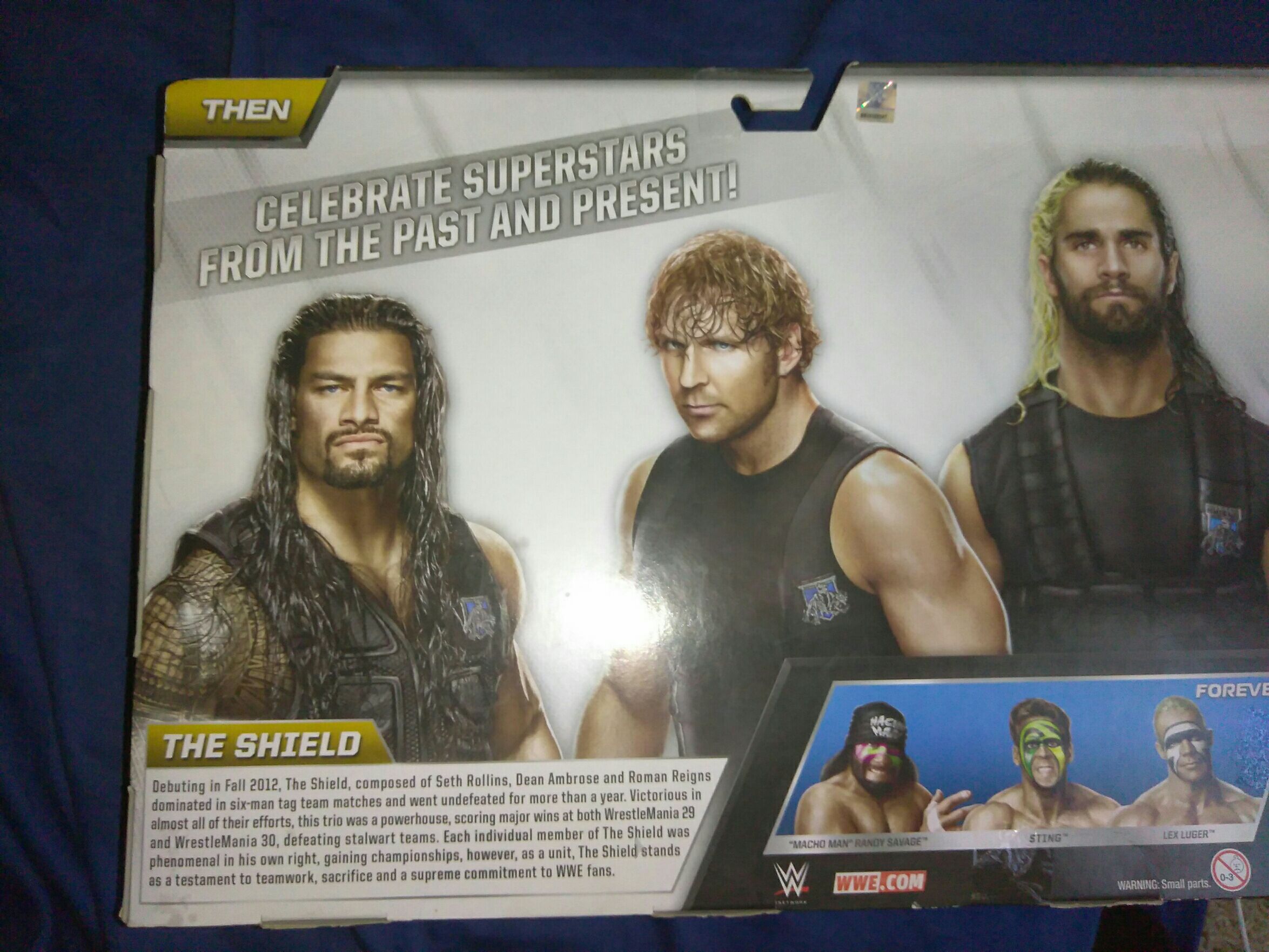 Then, Now, Forever Shield 3 Pack - Mattel (WWE Then, Now, Forever) action figure collectible [Barcode 7897668438411] - Main Image 2