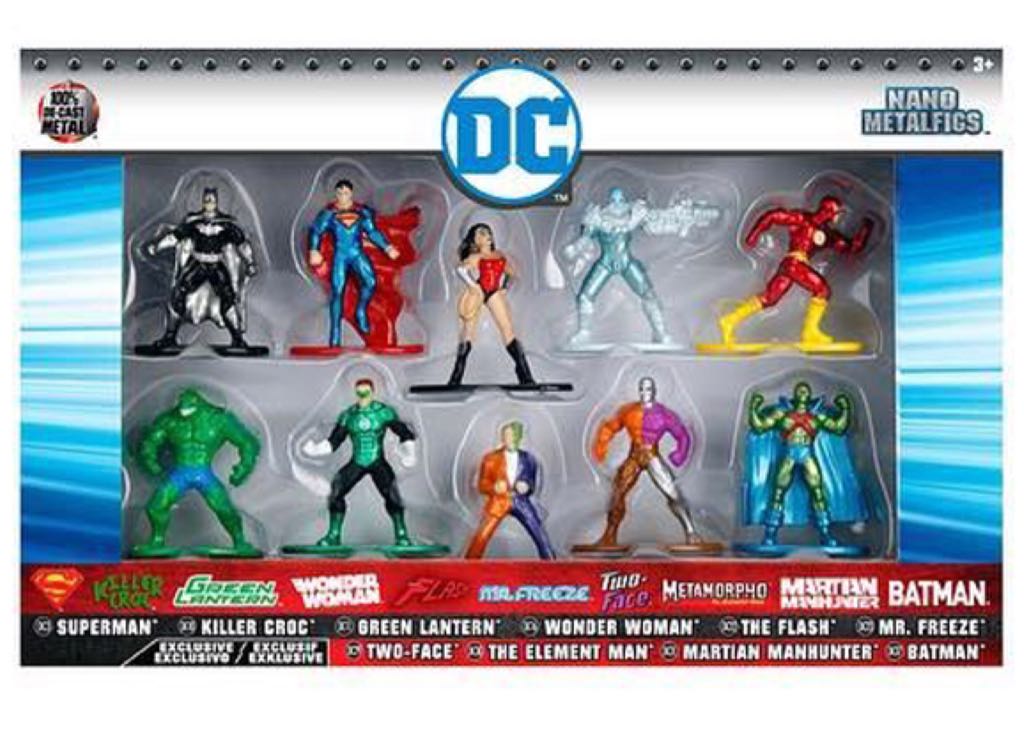 DC Nano Metalfigs 10 Pack Figure Collector’s Set - Jada Toys (DC Comics) action figure collectible [Barcode 801310844083] - Main Image 2