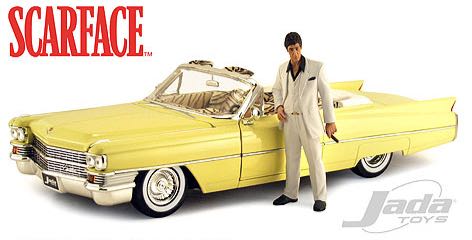 Scarface - 1963 Cadillac Series 62 - Jada (Scarface) action figure collectible [Barcode 801310900031] - Main Image 2