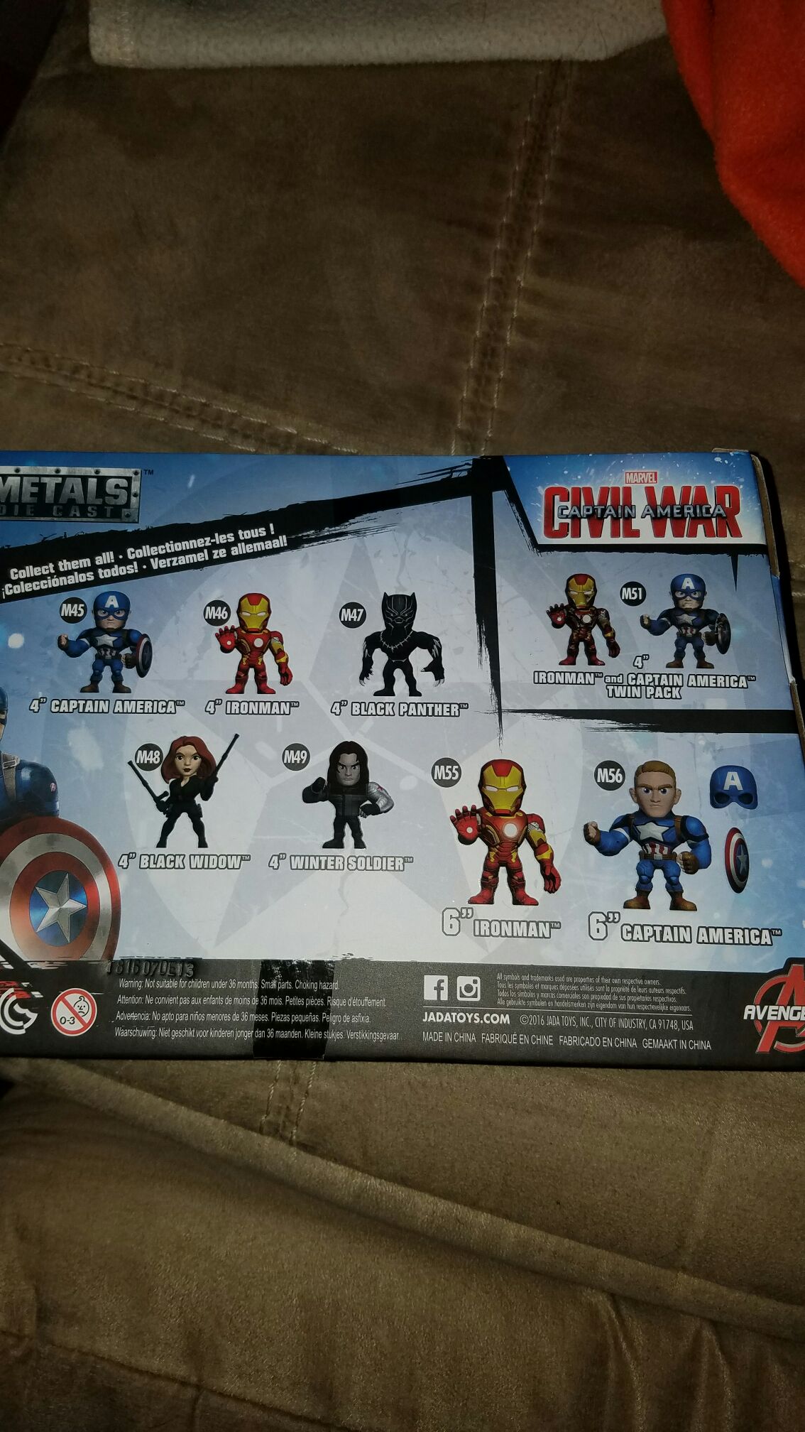 Captain America Vs Iron Man Metals Die Cast - Jada Toys (Captain America Civil War) action figure collectible [Barcode 801310975633] - Main Image 2