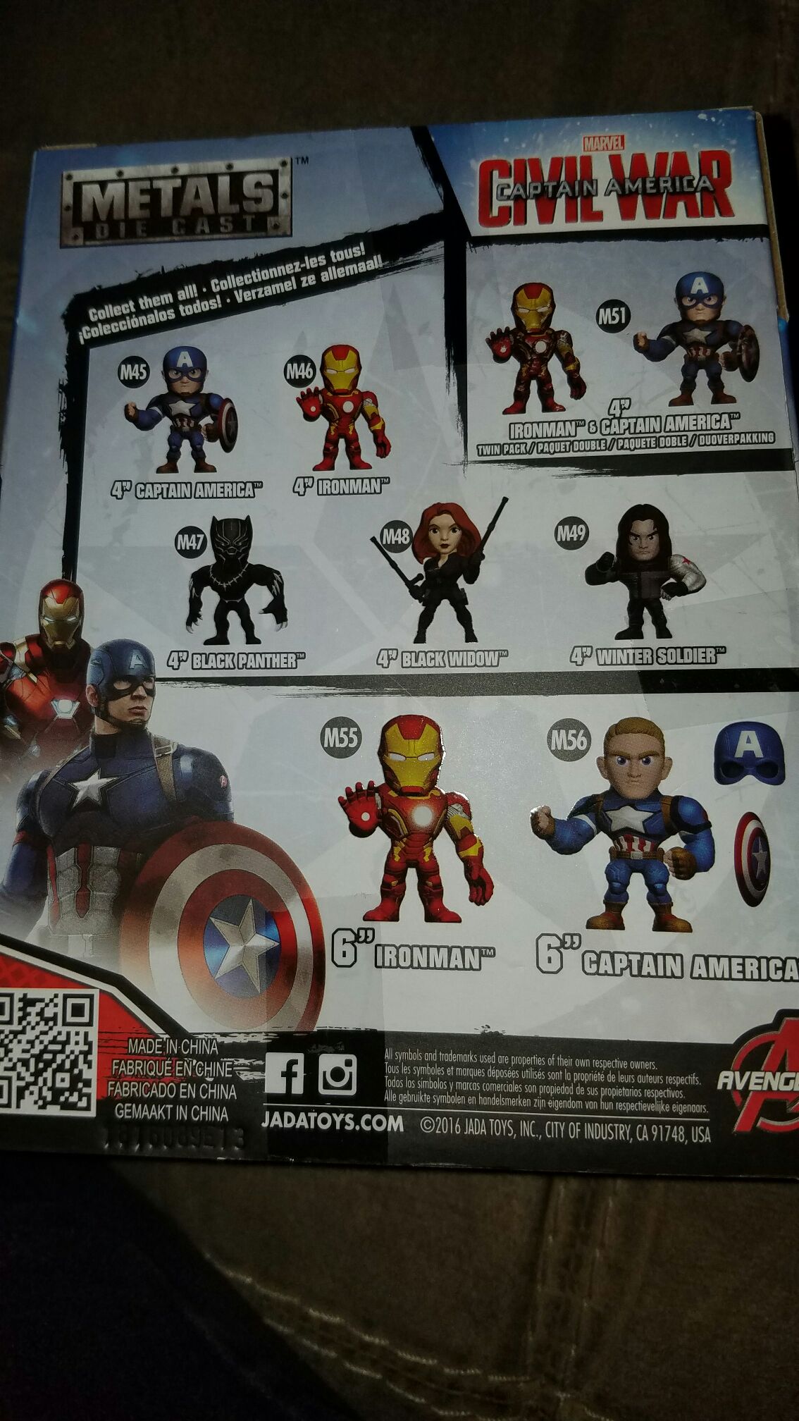 Black Widow Metals Die Cast: Black Widow - M48 - Jada Toys (Captain America Civil War Metal Diecasts) action figure collectible [Barcode 801310976807] - Main Image 2