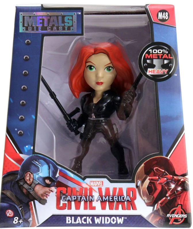 Black Widow Metals Die Cast: Black Widow - M48 - Jada Toys (Captain America Civil War Metal Diecasts) action figure collectible [Barcode 801310976807] - Main Image 3