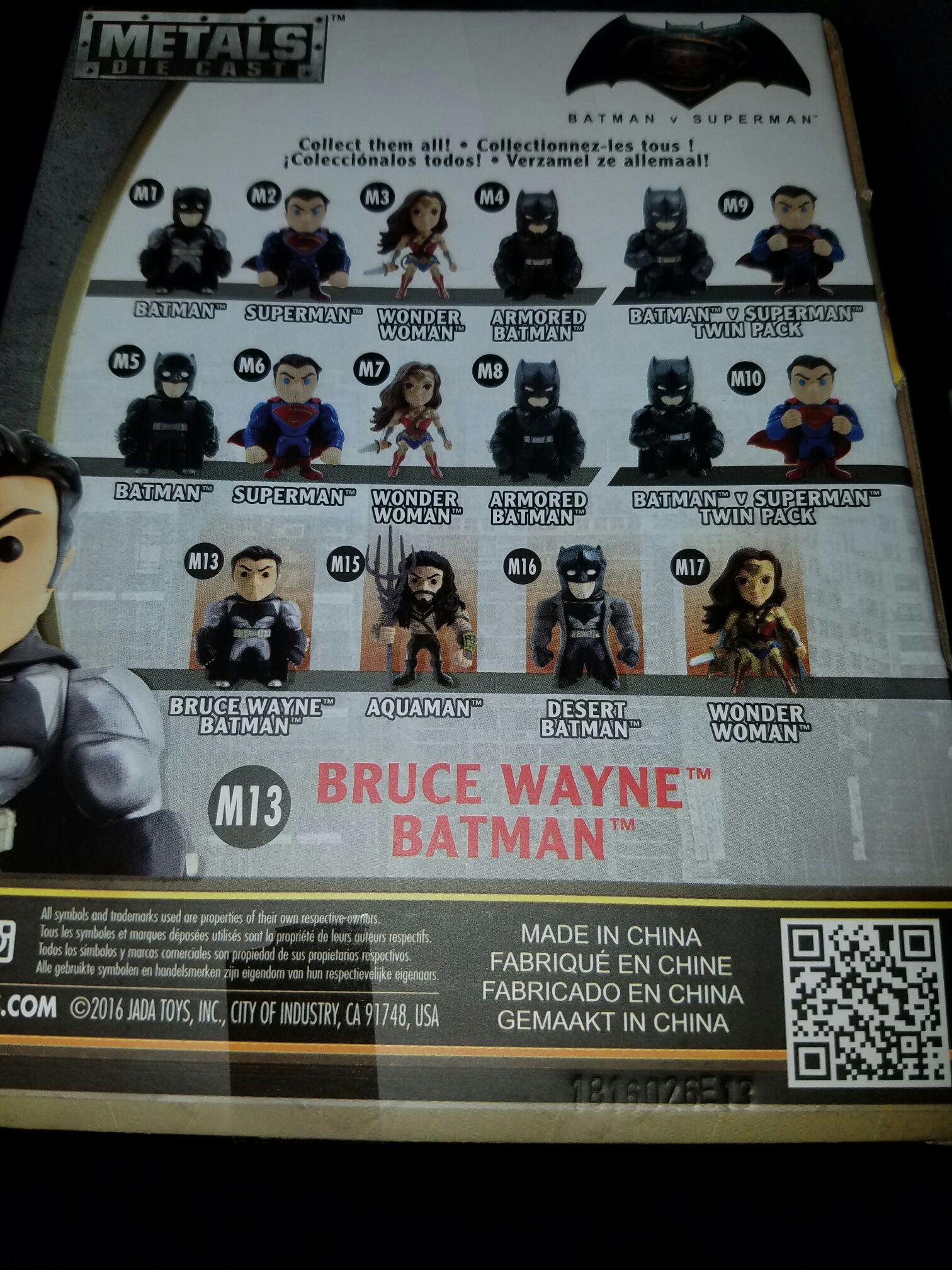 Batman M13-Bruce Wayne Batman - Jada Toys (Batman V Superman) action figure collectible [Barcode 801310977064] - Main Image 2
