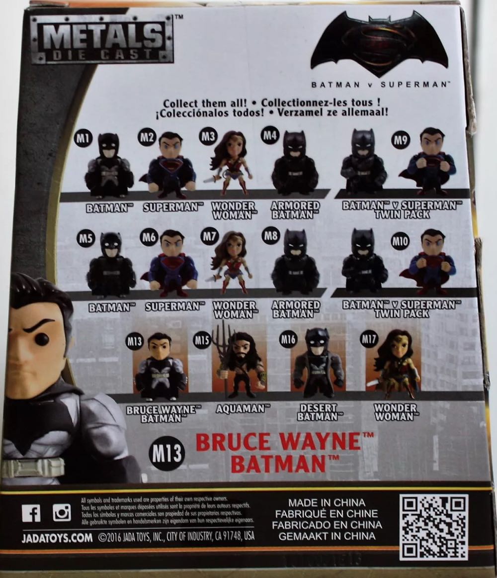 Batman M13-Bruce Wayne Batman - Jada Toys (Batman V Superman) action figure collectible [Barcode 801310977064] - Main Image 4
