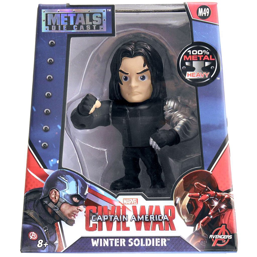 Winter Soldier Marvel Metalfigs Civil War M49: Winter Soldier - Jada Toys (Captain America Civil War) action figure collectible [Barcode 801310977644] - Main Image 2