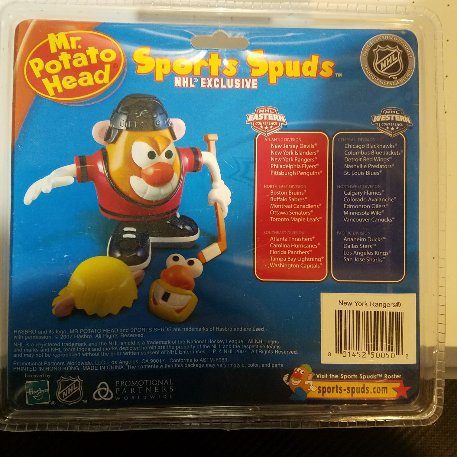 Sports Spuds New York Rangers - PPW Toys action figure collectible [Barcode 801452500502] - Main Image 2