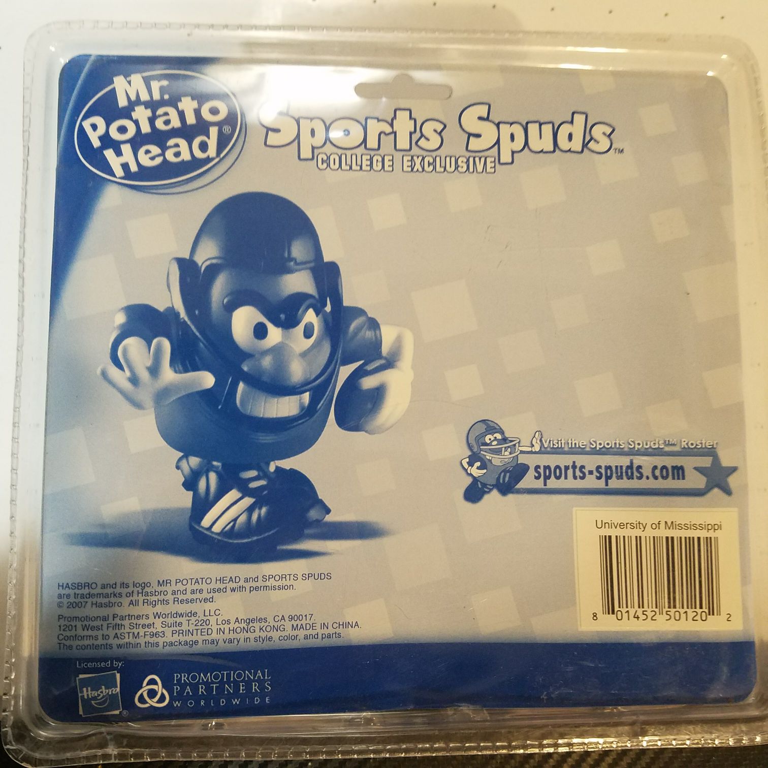 Sports Spuds Ole Miss - PPW Toys action figure collectible [Barcode 801452501202] - Main Image 2