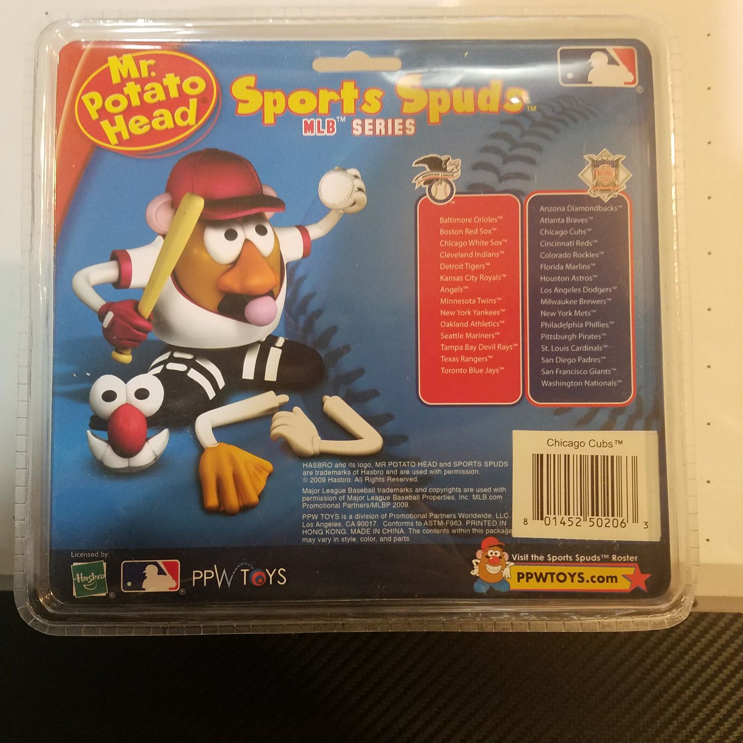 Sports Spuds Chicago Cubs Blue Jersey - PPW Toys action figure collectible [Barcode 801452502063] - Main Image 2